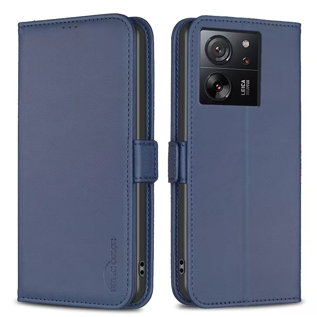 [With Card Slot] Xiaomi Civi 3 PU Leather Magnetic Buckle Flip Cover Genuine Leather Series Case - Image 7
