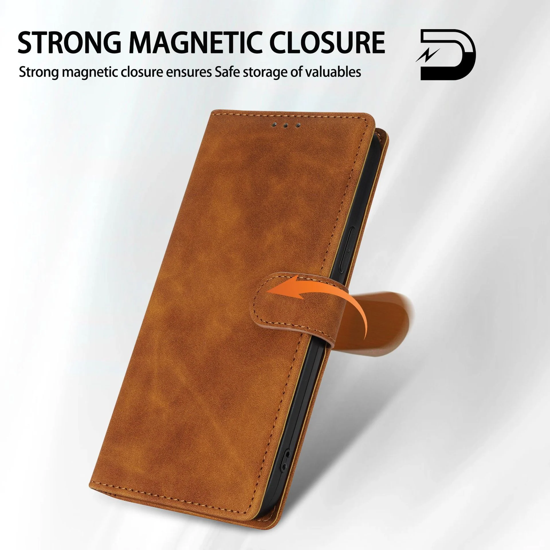 [With Card Slot] Xiaomi Mi 13/Pro Solid Color Flip Leather Phone Case - Image 10