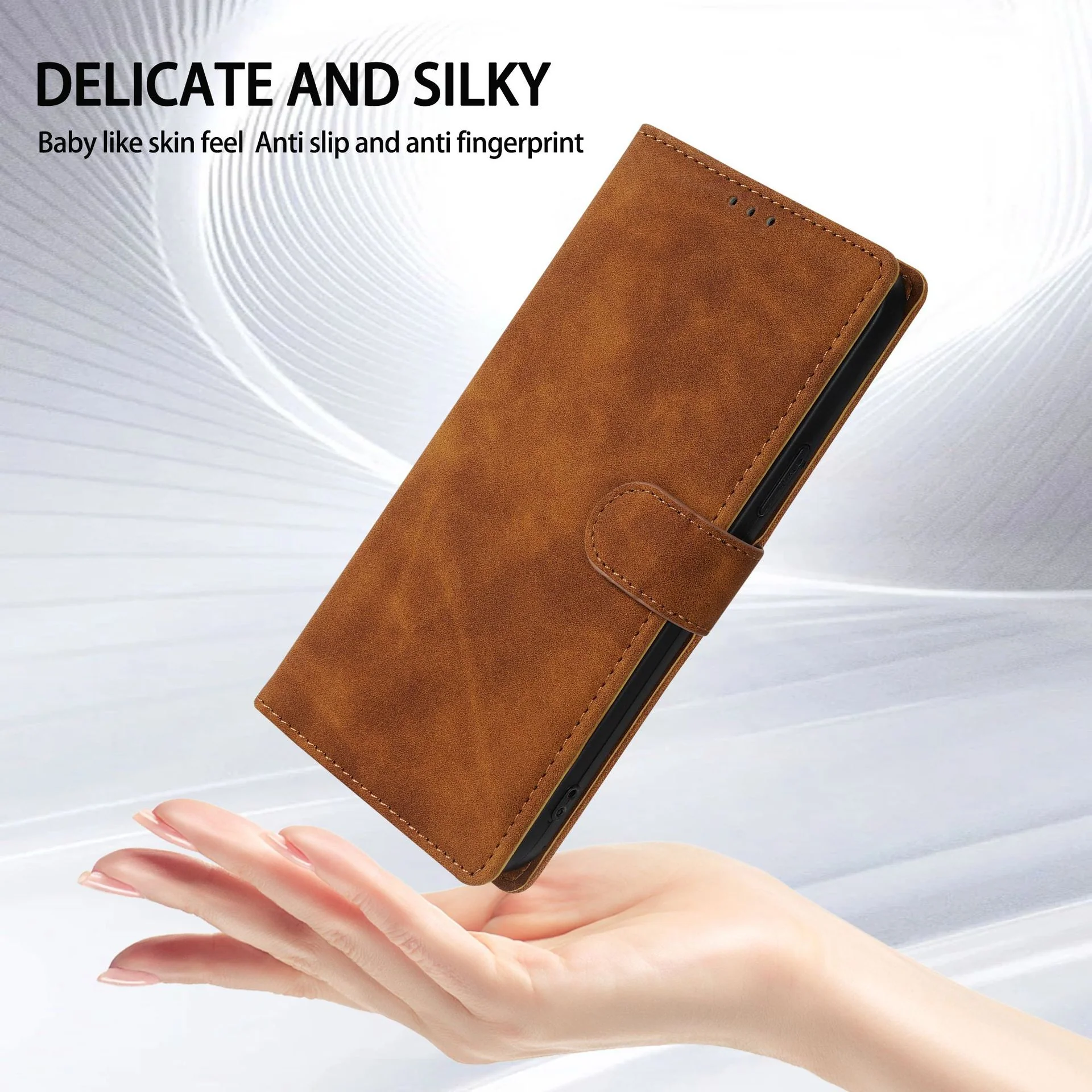[With Card Slot] Xiaomi Mi 13/Pro Solid Color Flip Leather Phone Case - Image 12