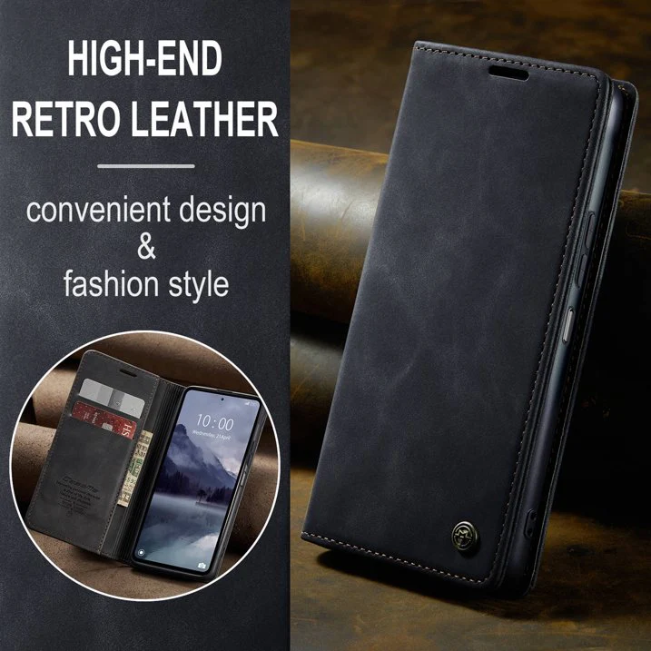 [With Card Slot] Xiaomi Poco X6/Pro Premium Flip Leather Shockproof Wallet Series Case - Image 4