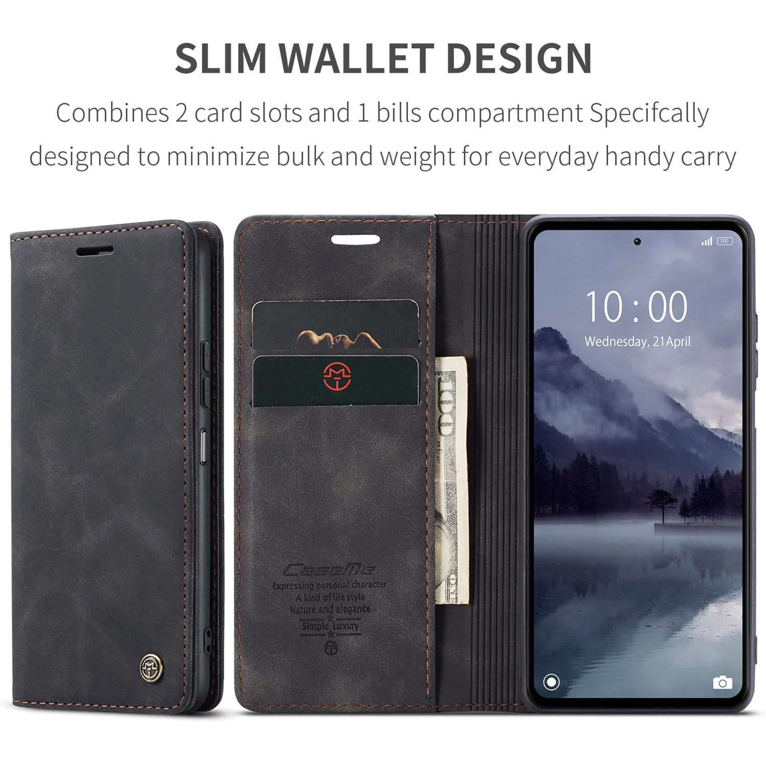 [With Card Slot] Xiaomi Poco X6/Pro Premium Flip Leather Shockproof Wallet Series Case - Image 7