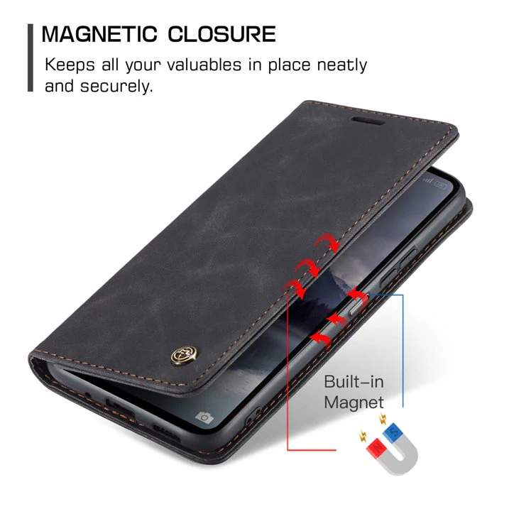 [With Card Slot] Xiaomi Poco X6/Pro Premium Flip Leather Shockproof Wallet Series Case - Image 8