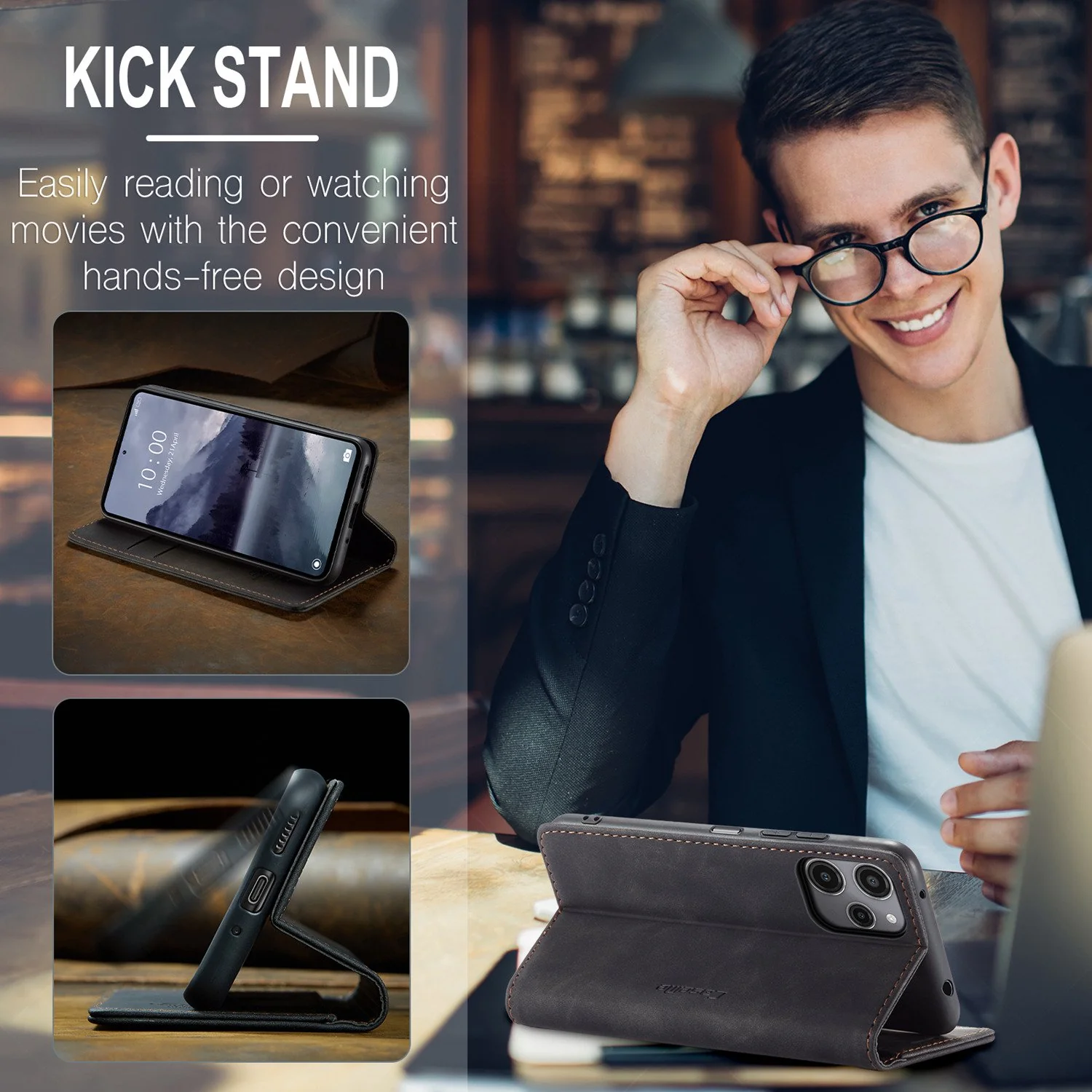 [With Card Slot] Xiaomi Poco X6/Pro Premium Flip Leather Shockproof Wallet Series Case - Image 9