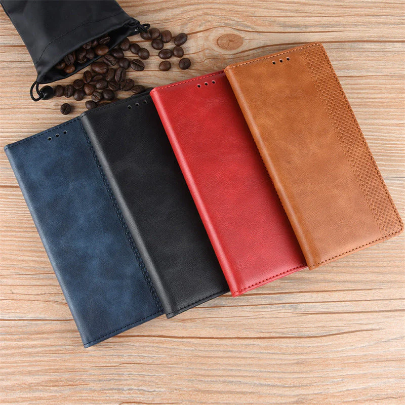 [With Card Solt] Motorola Moto G45 - PU Leather Material with Card Slots Cats Wallet Case With 2PC Tempered Glass Screen Protector - Image 3