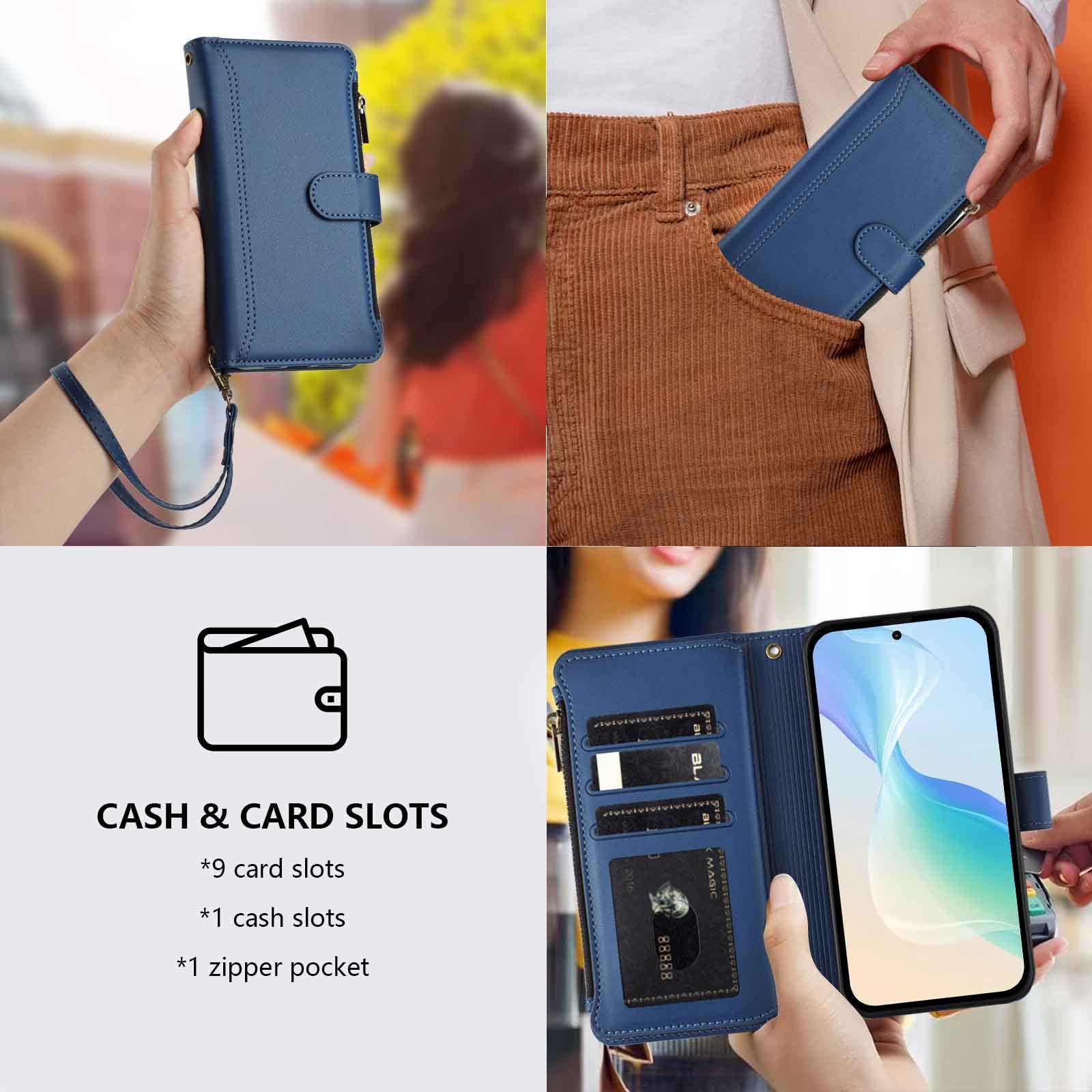 [With Hand Lanyard][With Card Slot] Nothing Phone (3a)/Pro - Premium Leather Shockproof Stylish Wallet Series Case - Image 10