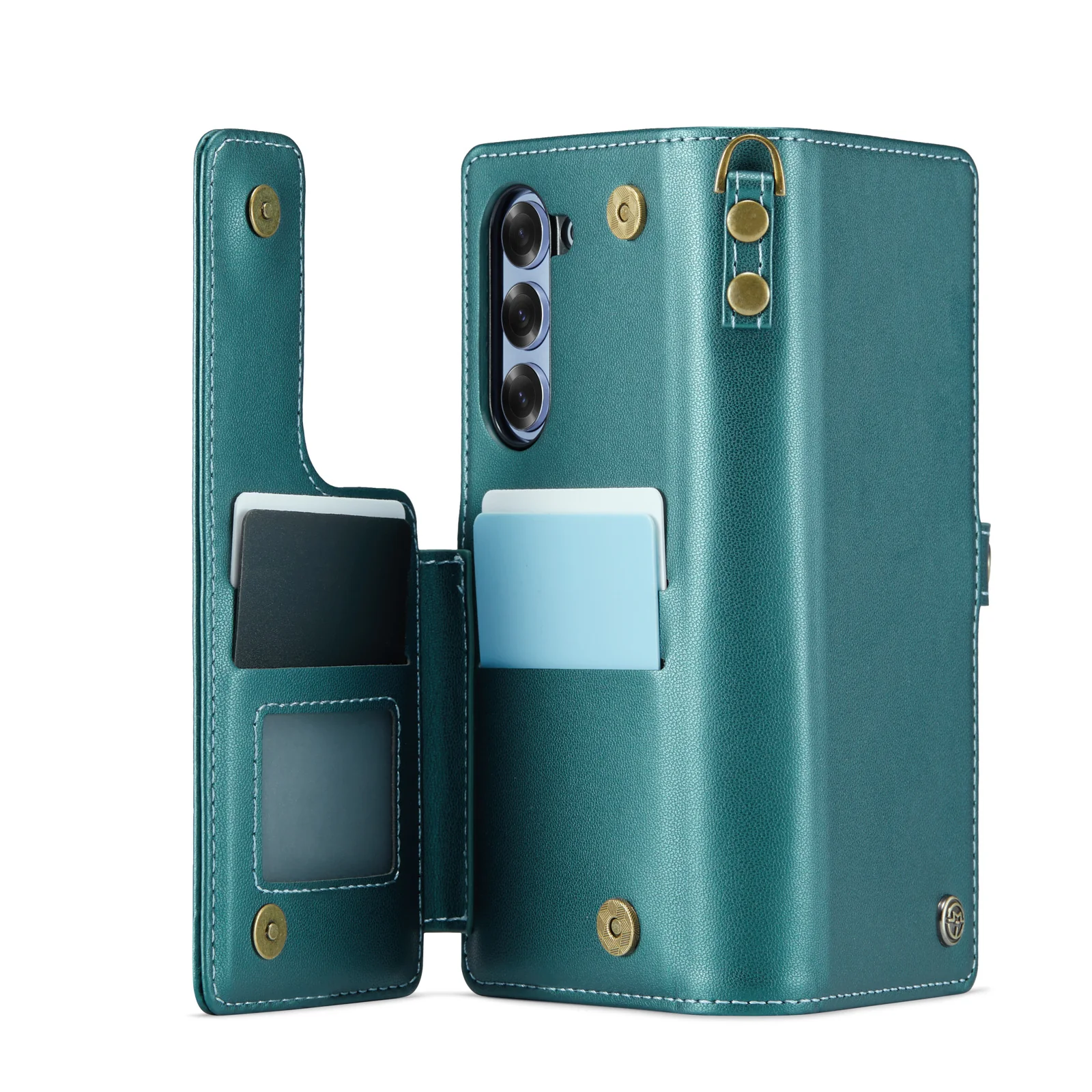[With Hand Strap] Samsung Galaxy Z Fold7 - Business Leather Foldable Stand Wallet Case - Image 9