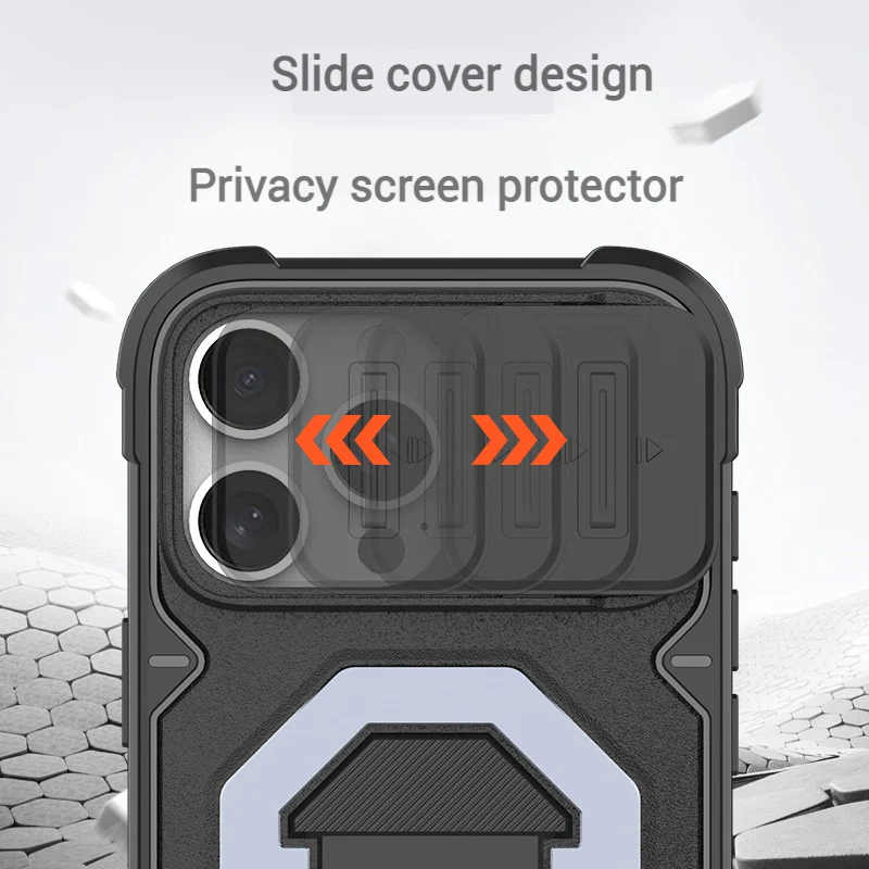 [With Invisible Bracket] Apple iPhone 14/Plus/Pro/Pro Max Multi-functional Outdoor Sports Protective Case - Image 7