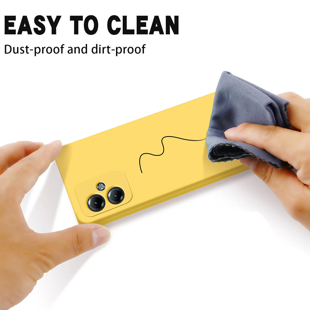 [With Lanyard] Motorola Moto G86/Power - Minimalist Liquid Silicone Shockproof Case - Image 2