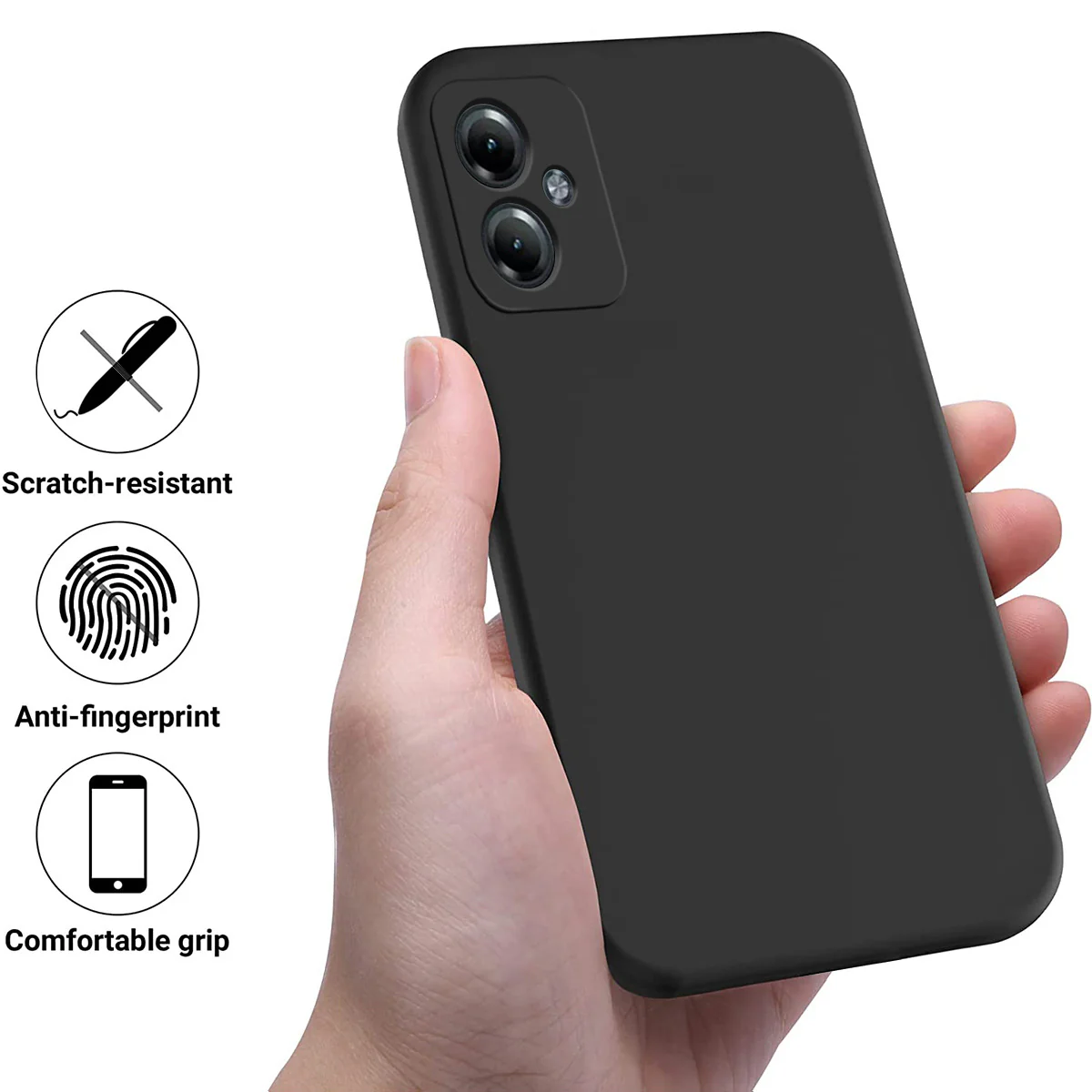 [With Lanyard] Motorola Moto G86/Power - Minimalist Liquid Silicone Shockproof Case - Image 7