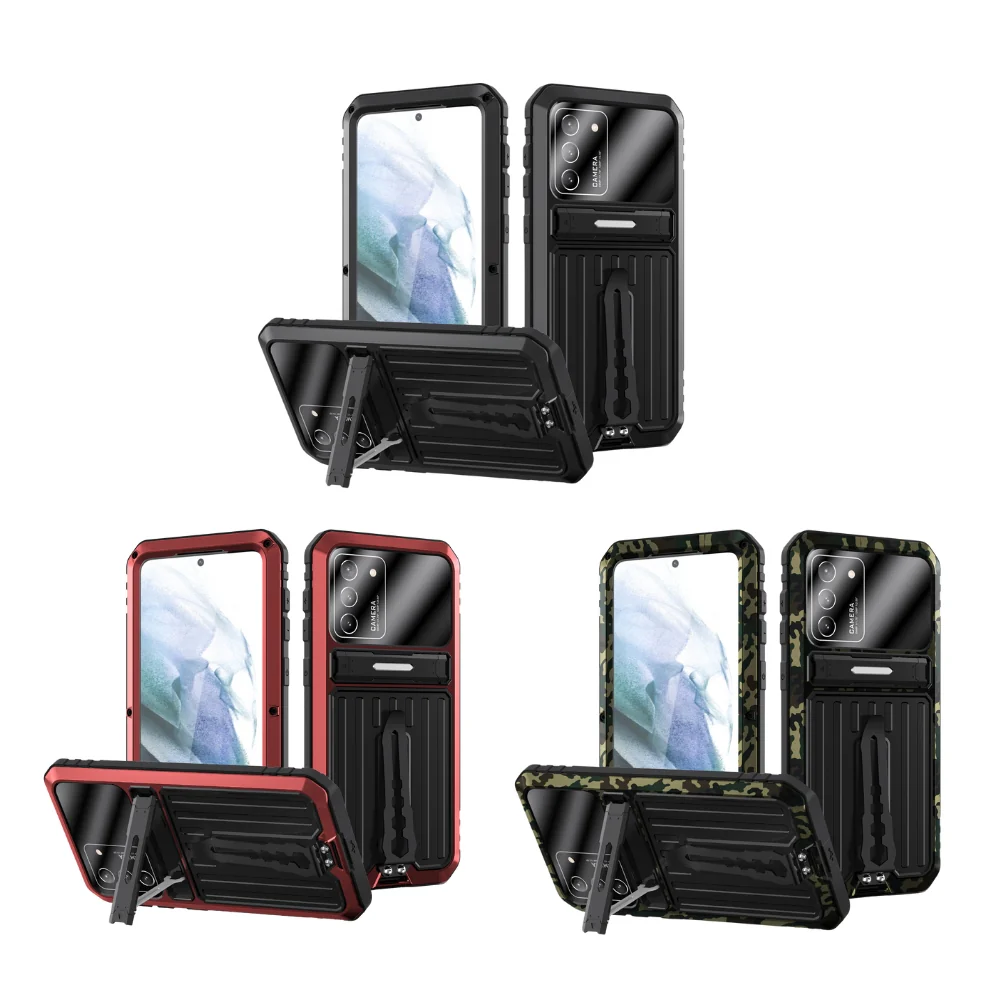 [With Metal Stand] Samsung Galaxy S21/Plus/Ultra/FE - Shockproof Heavy Duty Series Case - Image 2