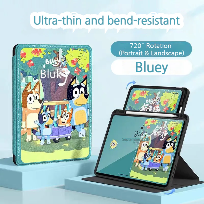 [With Pen Slot] Apple iPad Air 11-inch M2/M3/M4 (2024/2025/2026) Cute Cartoon Full-Protection Shockproof Case - Image 6