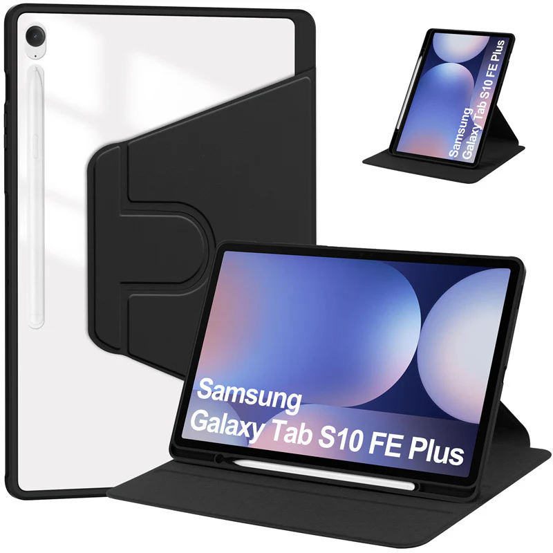 [With Pen Slot] Samsung Galaxy Tab A11 (2025) 8.7" - 360 Degree Rotating Magnetic Flip Cover Case