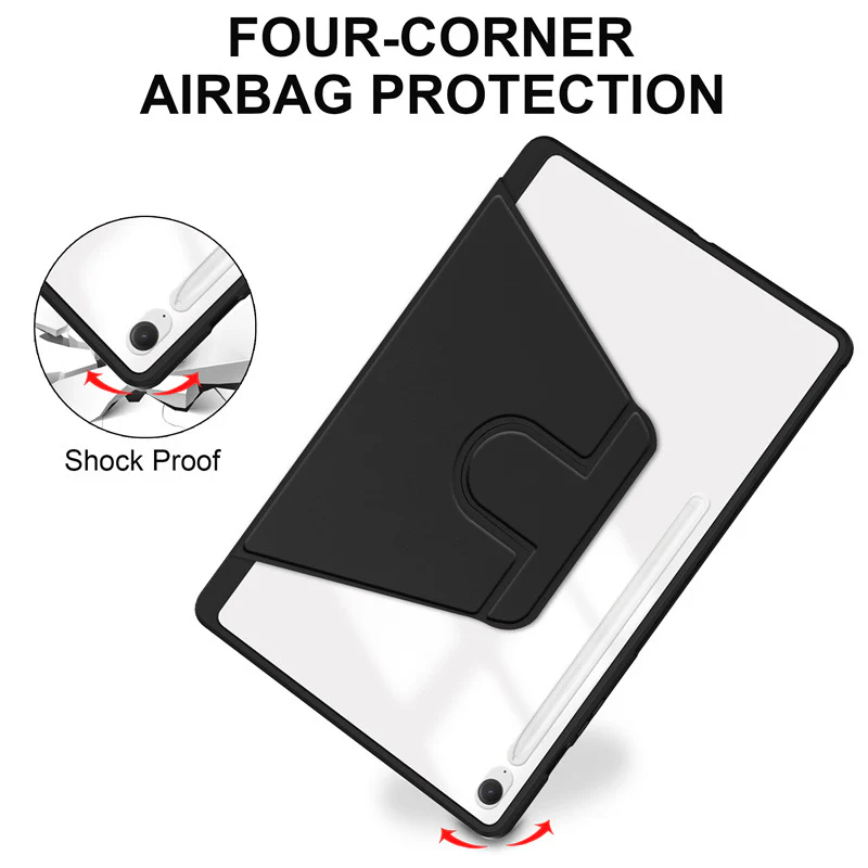 [With Pen Slot] Samsung Galaxy Tab A11 (2025) 8.7" - 360 Degree Rotating Magnetic Flip Cover Case - Image 5