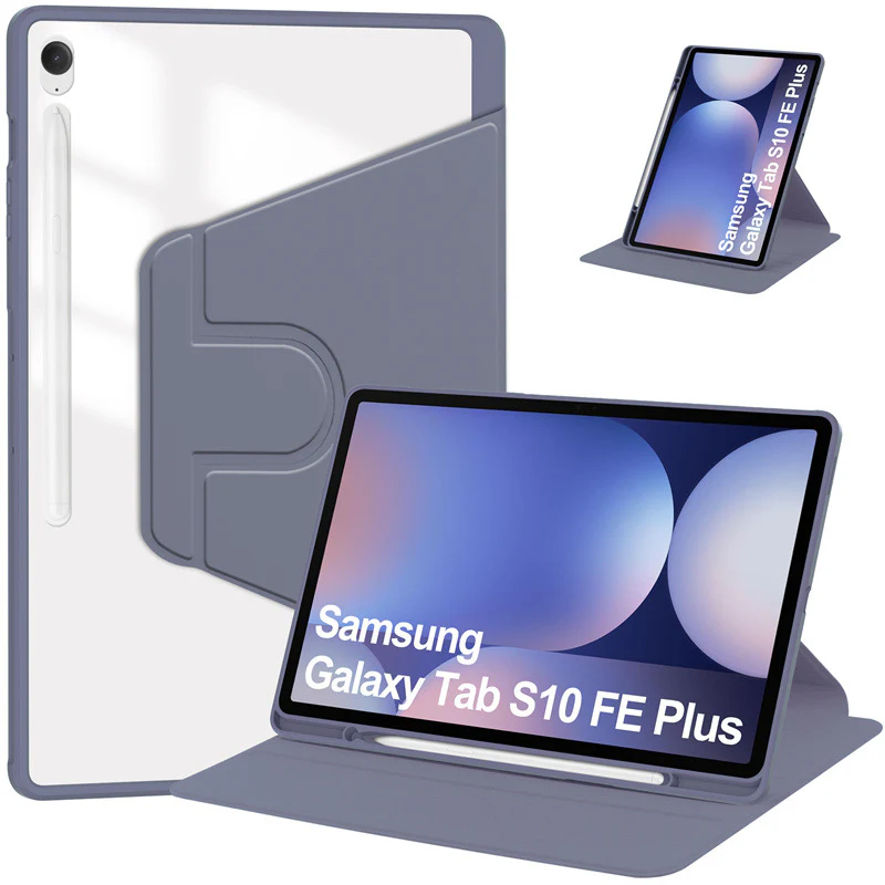 [With Pen Slot] Samsung Galaxy Tab A11 (2025) 8.7" - 360 Degree Rotating Magnetic Flip Cover Case - Image 7