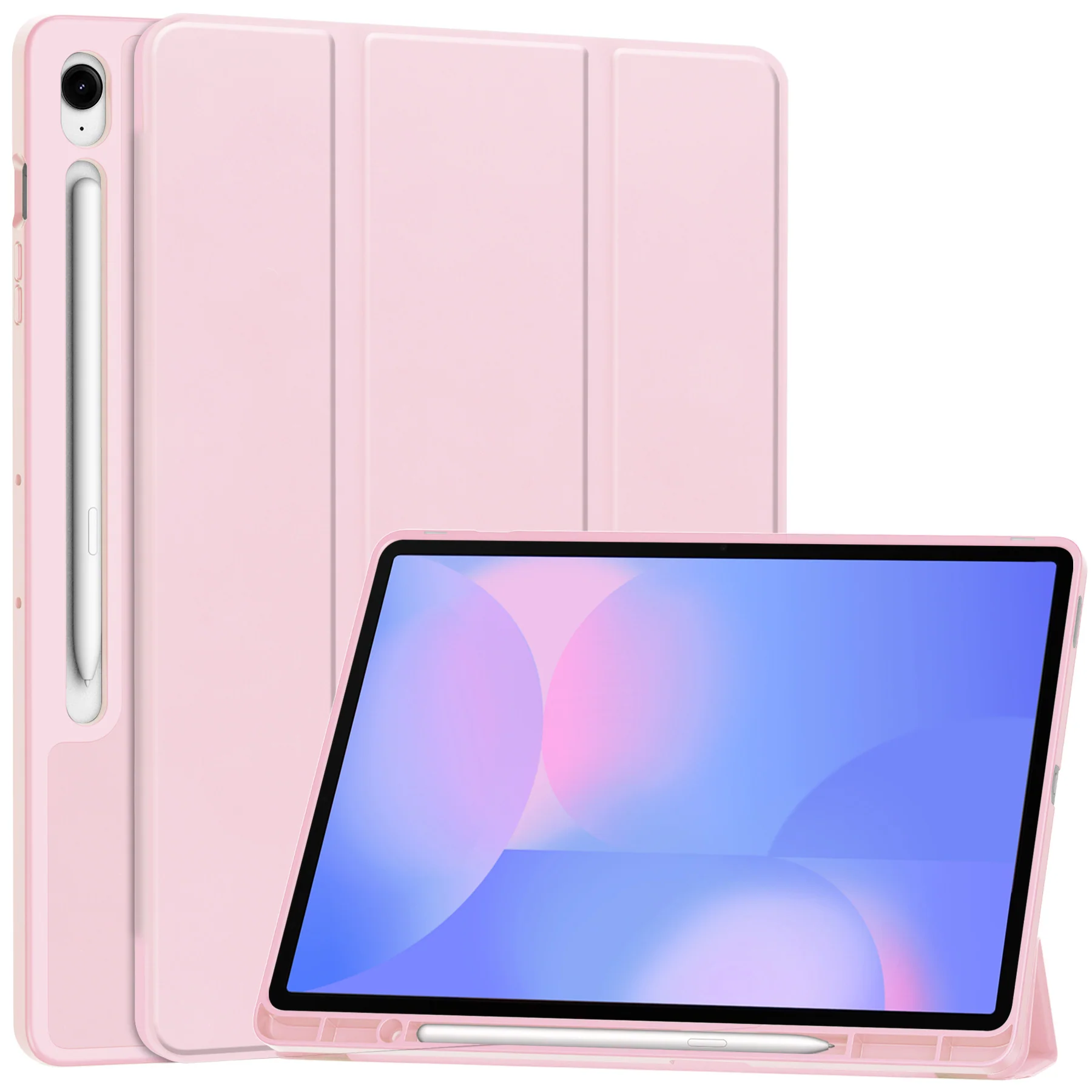 [With Pen Slot] Samsung Galaxy Tab S10 FE Plus (2025) 13.1" Foldable Shock-Absorbing TPU Case - Image 4