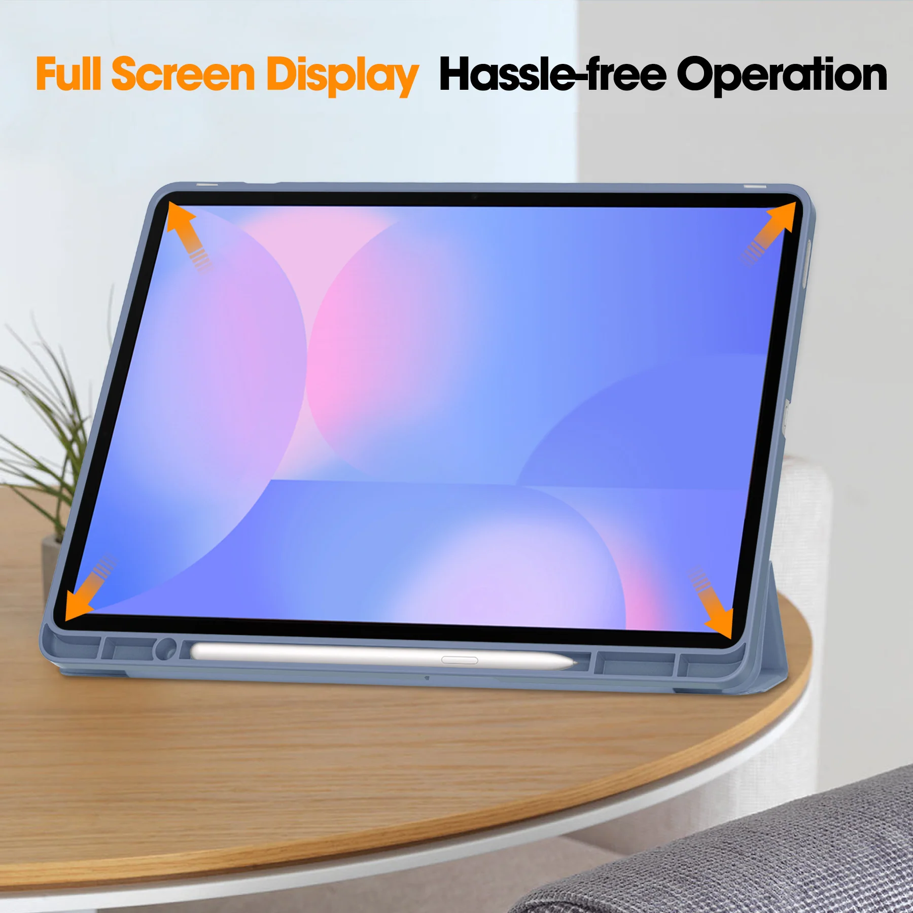 [With Pen Slot] Samsung Galaxy Tab S10 FE Plus (2025) 13.1" Foldable Shock-Absorbing TPU Case - Image 8