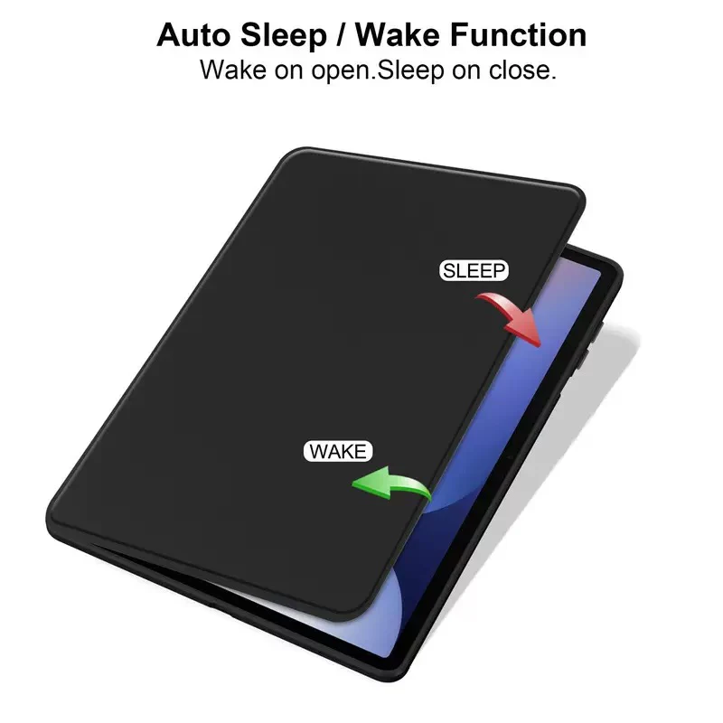 [With Pen Slot] Samsung Galaxy Tab S11 (2025) 11" - 360 Degree Rotating Magnetic Flip Cover Case - Image 3