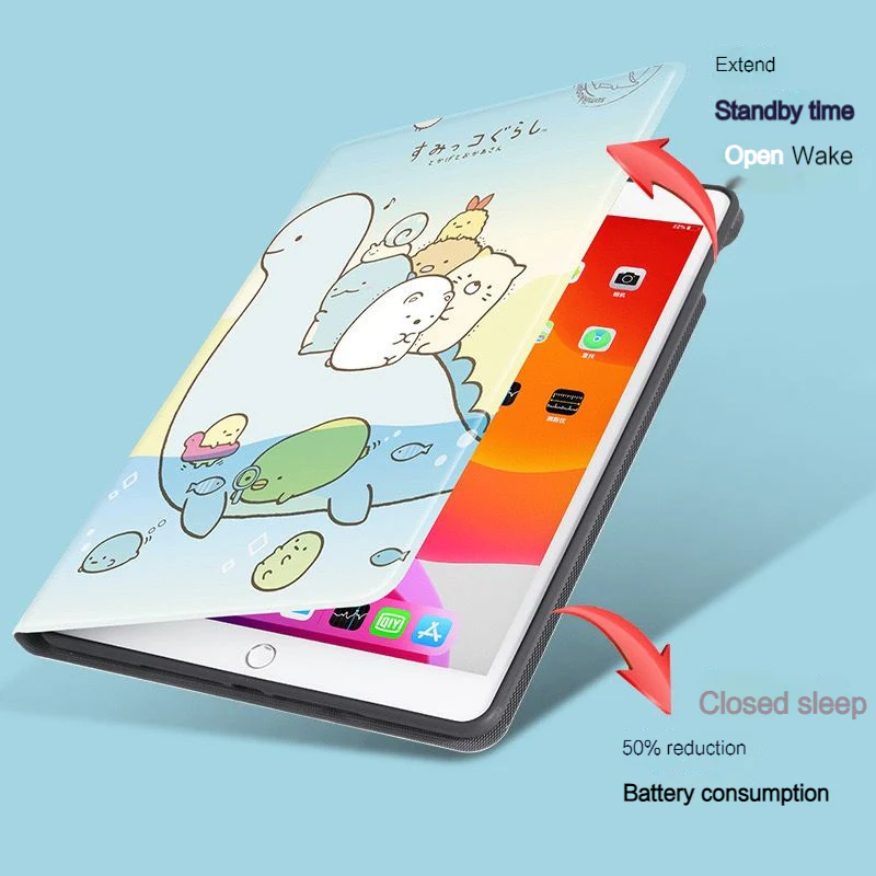 [With Pen Slot] Vivo Pad 2 12.1" 2023 - Full Cover Cartoon Flip Cover Soft Case - Image 3