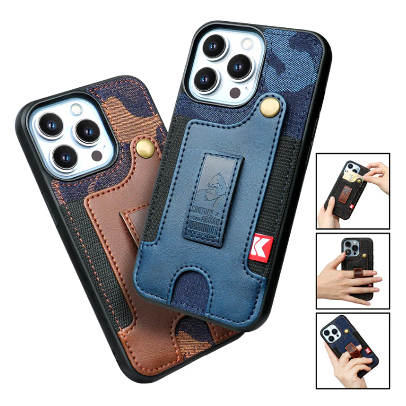 [With Pocket Strap][With Card Slot] Apple iPhone 14/Pro/Plus/Pro Max Carving Plating Full-Protection Shockproof Fashion-Forward Series Case