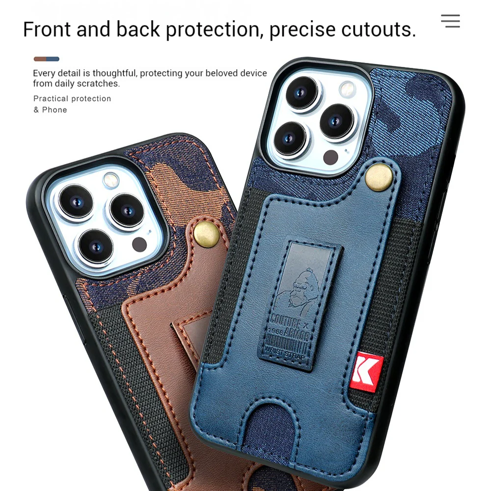 [With Pocket Strap][With Card Slot] Apple iPhone 14/Pro/Plus/Pro Max Carving Plating Full-Protection Shockproof Fashion-Forward Series Case - Image 3