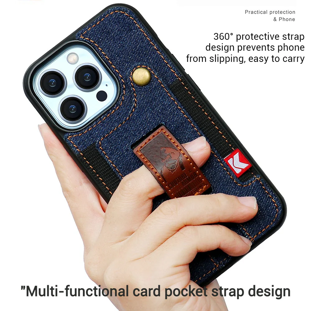 [With Pocket Strap][With Card Slot] Apple iPhone 14/Pro/Plus/Pro Max Carving Plating Full-Protection Shockproof Fashion-Forward Series Case - Image 4