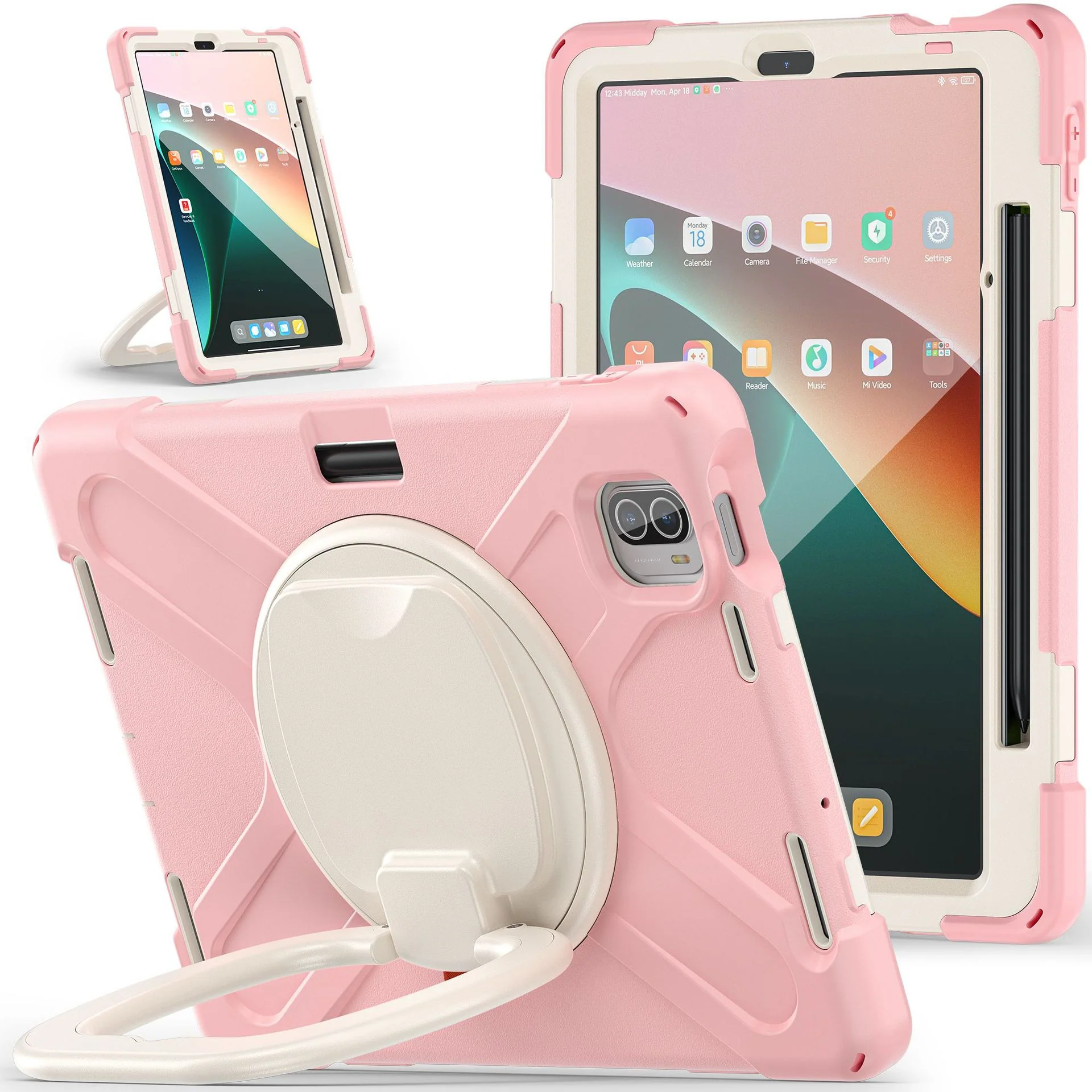 [With Ring Bracket] Xiaomi Mi Pad 5/Pro 11’’ (2021) EVA Kid Friendly Heavy Duty Ring Holder Stand Case - Image 19