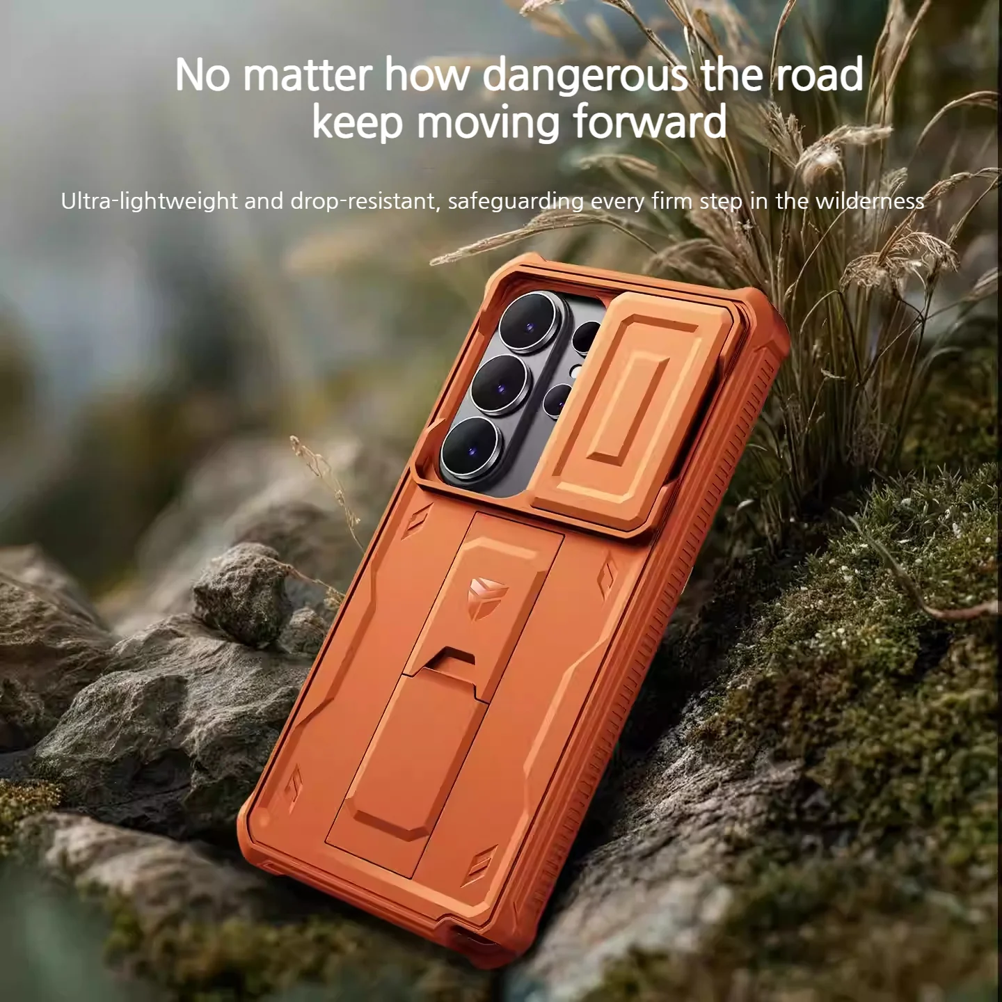 [With Slide Camera Cover][Built-in Stand] Samsung Galaxy S26/Plus/Ultra - Dexnor Military Grade Heavy-Duty Shockproof Rugged Case - Image 9