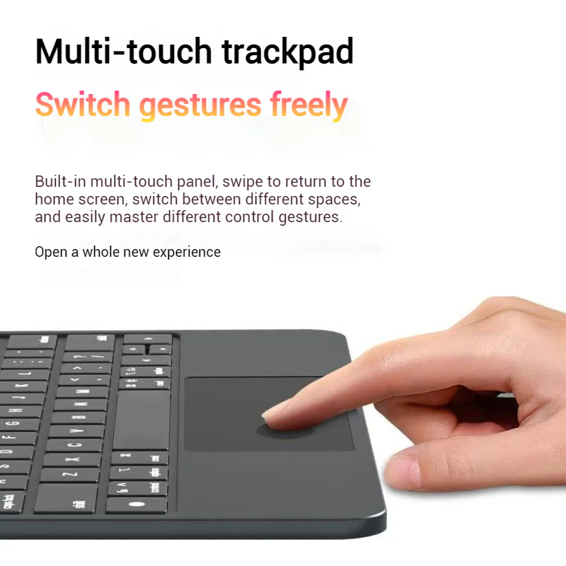 [With Touchpad][Magic Keyboard] Samsung Galaxy Tab S11 11" (2025) Smart Multi-Touch Trackpad Magnetic Wireless Keyboard Case With RGB Backlit - Image 5