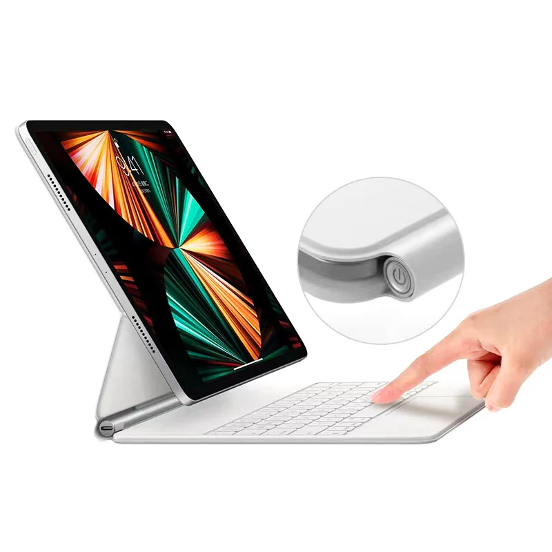 [With Touchpad][Magic Keyboard] Apple iPad 10.9” & 11“ 10/11th Gen (2022/2025) Smart Multi-Touch Trackpad Magnetic Wireless Keyboard Case With RGB Backlit - Image 23