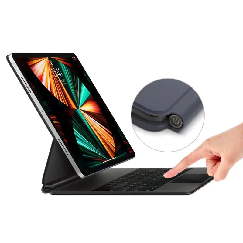 [With Touchpad][Magic Keyboard] Apple iPad 10.9” & 11“ 10/11th Gen (2022/2025) Smart Multi-Touch Trackpad Magnetic Wireless Keyboard Case With RGB Backlit - Image 24