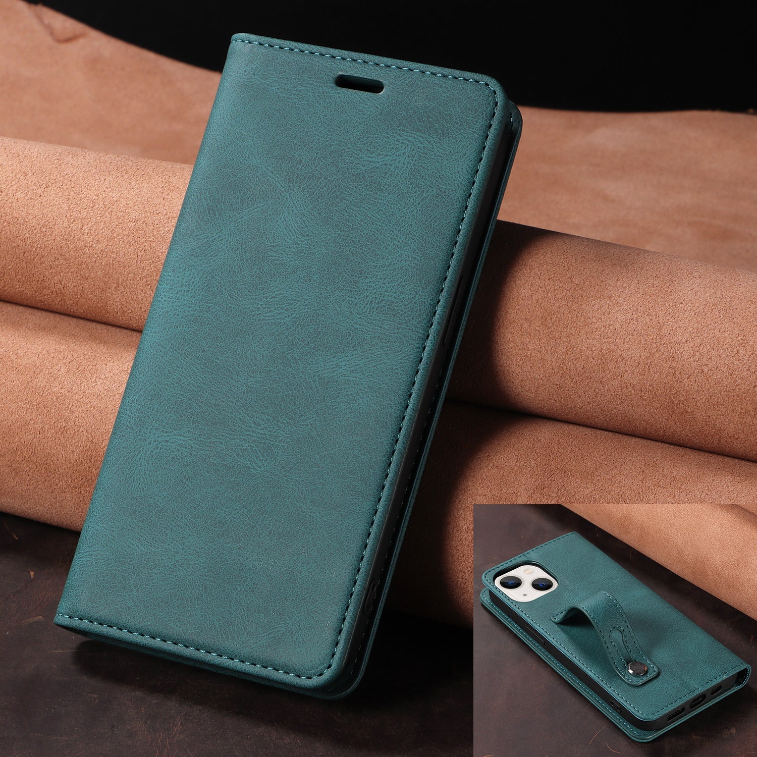 [With Wrist Strap][With Card Slot] Apple iPhone SE4 (2025) Multi-functional Leather Protective Wallet Case - Image 10