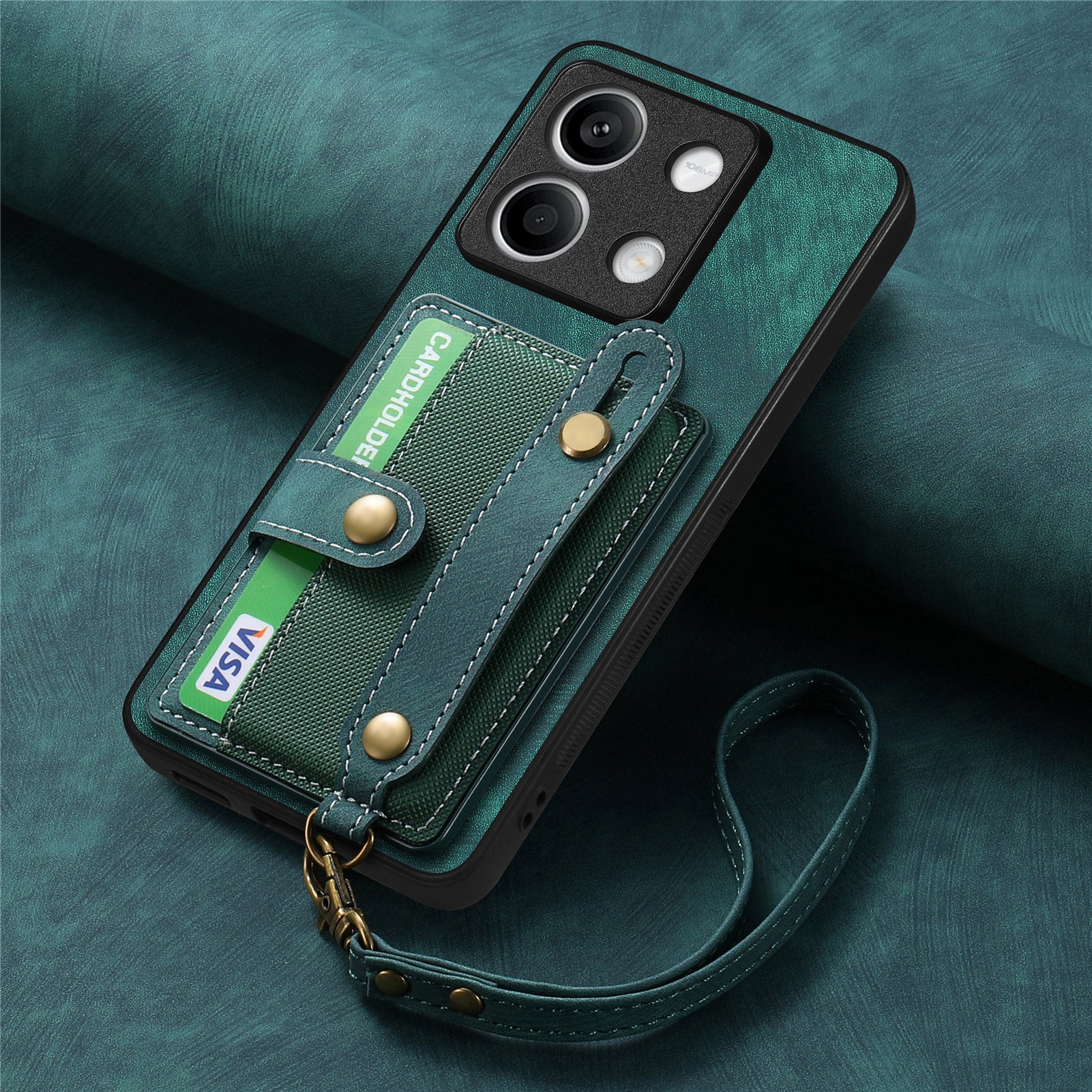 [With Wrist Strap][With Card Slot] Xiaomi Mi 15/Pro Premium Leather Kickstand Shockproof Wallet Series Case - Image 13