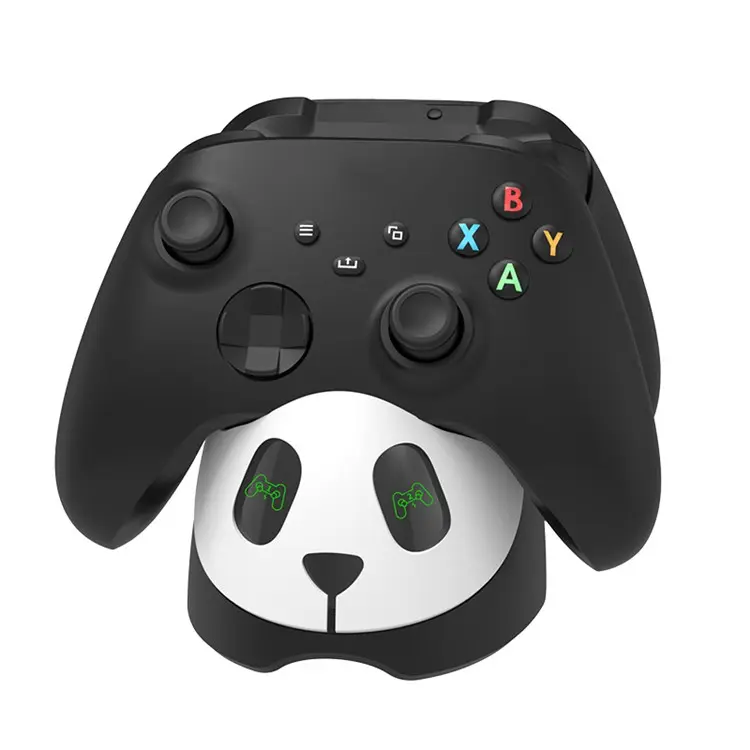 Xbox Controller Charging Station Panda Design Charger Dock with 2 x 1100mAh Battery