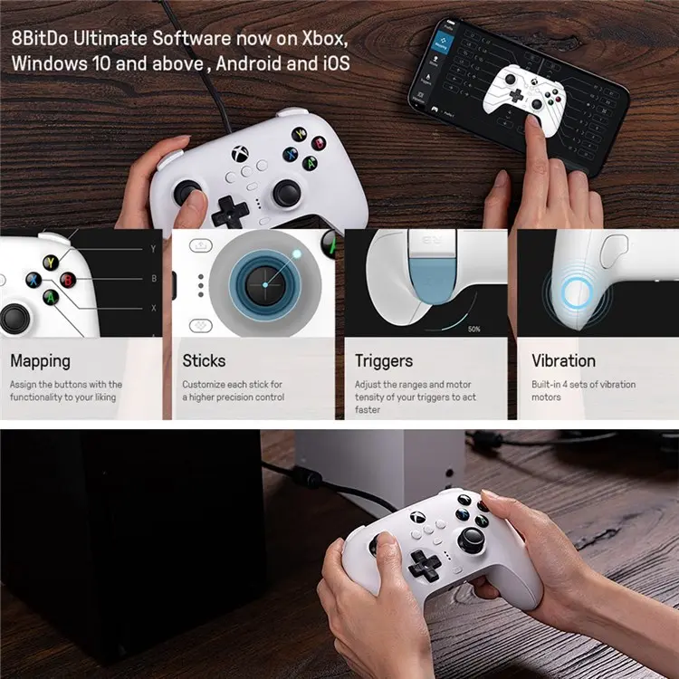 Xbox One/Series X/Series S / Windows 10/11 Wired Game Controller Joystick Vibration Gamepad - Image 7