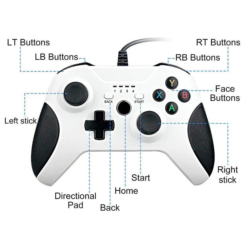Xbox One Wired Gamepad Compatible With PC Controller - Image 3