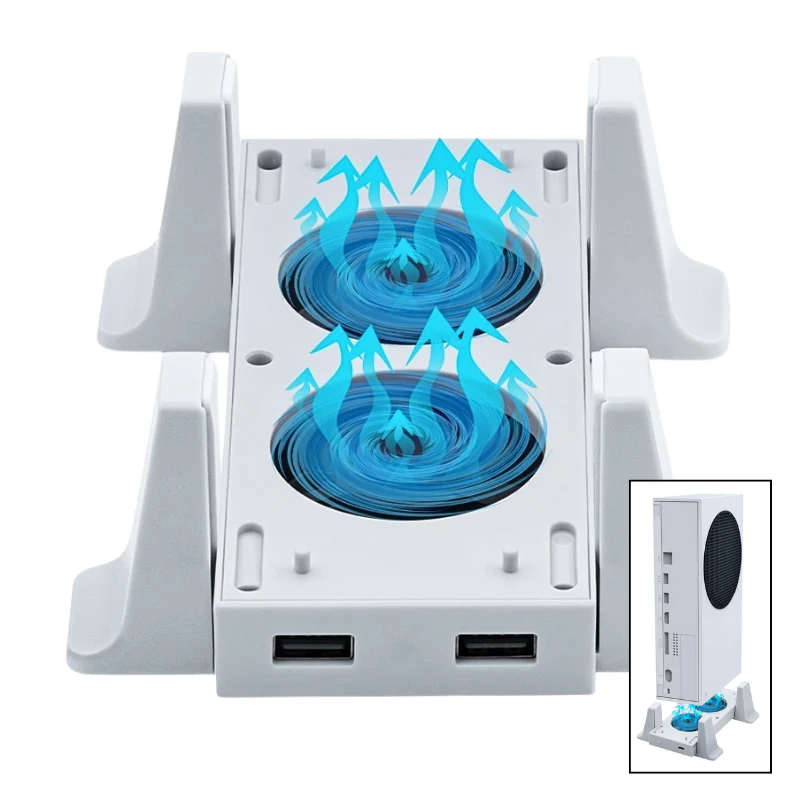 Xbox Series S Console Cooling Dual Fan Vertical Stand Base