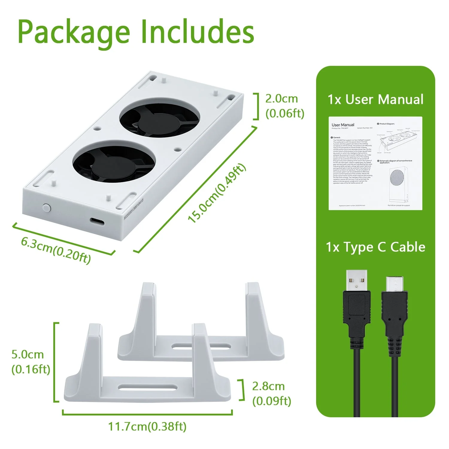 Xbox Series S Console Cooling Dual Fan Vertical Stand Base - Image 10