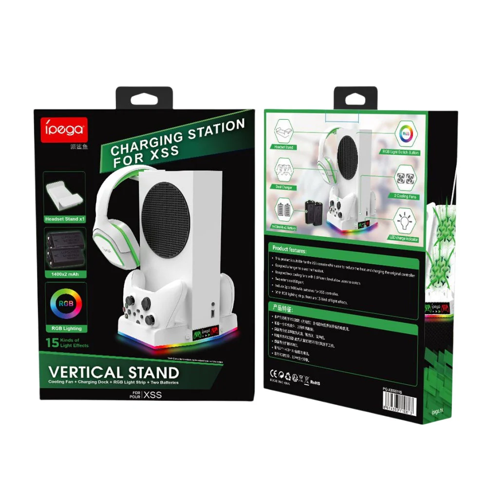 Xbox Series S Cooling Fan Base Game Console Charger with 2 USB Ports - Image 7
