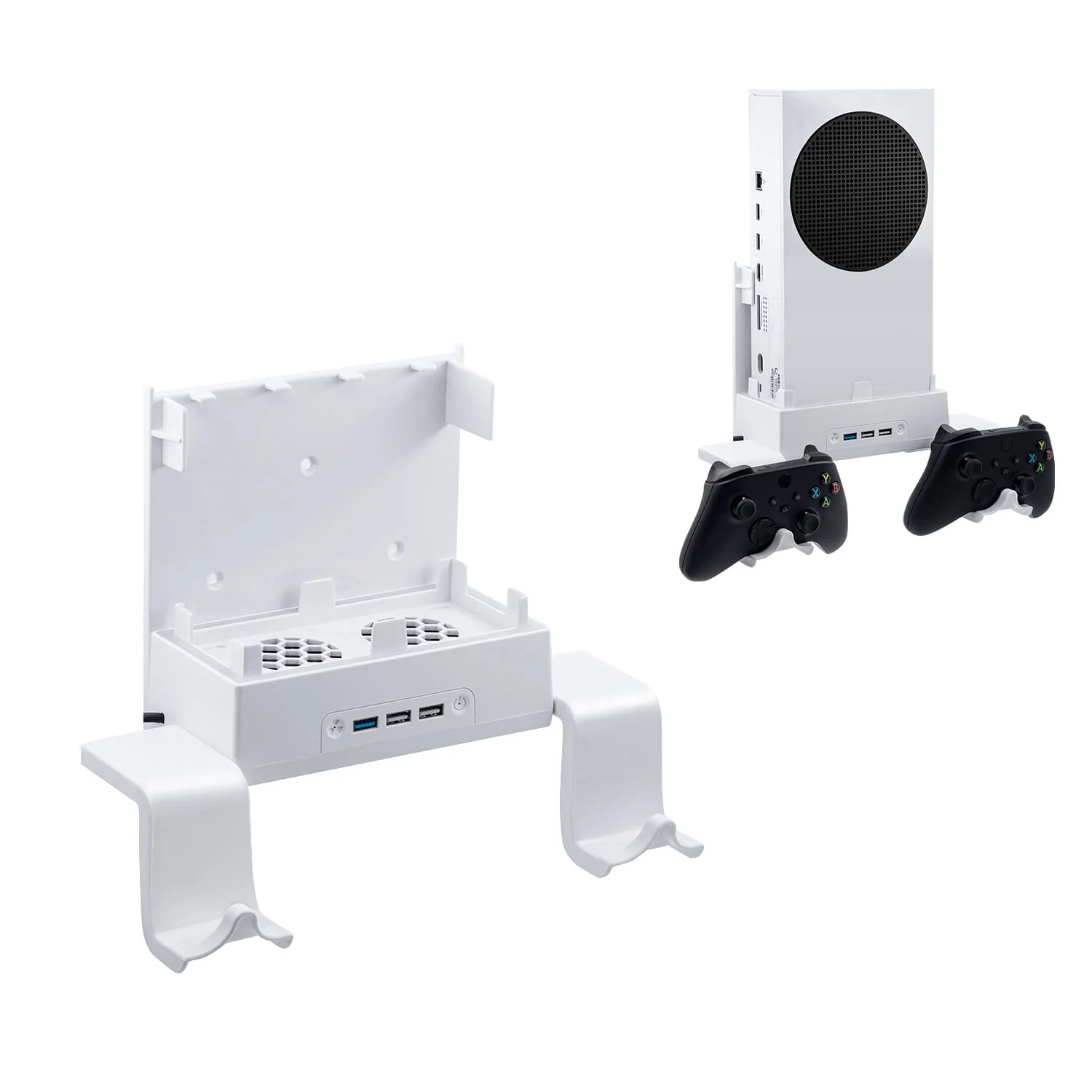 Xbox Series S Wall-mounted Color Changing Cooling Stand with Hook