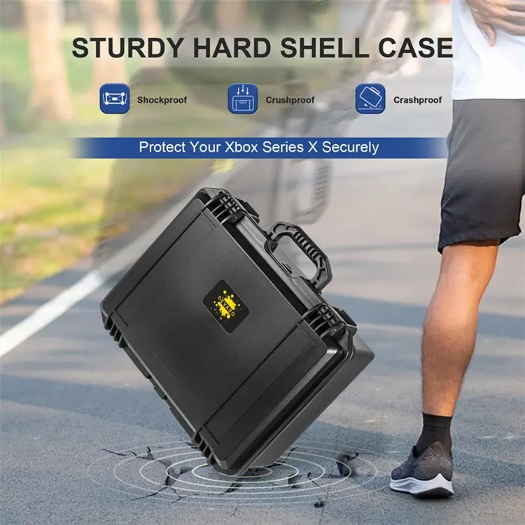Xbox Series X Portable Heavy Duty Anti-Shock Storage Box Waterproof Carrying Box Suitcase - Image 7