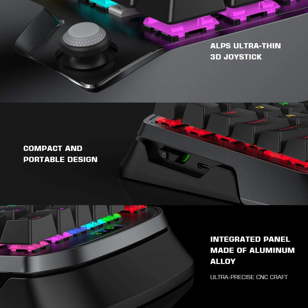 Xbox Series X PS4 Xbox One Nintendo Switct VX2 AimSwitch 2.4G Wireless Gaming Keypad and Mouse Combo - Image 4