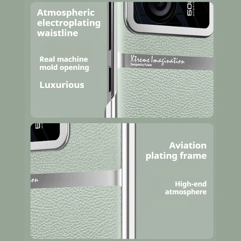 Xiaomi Mi 14/Ultra/Pro Ultra-thin Electroplated Plain Leather Essentials Series Case - Image 3