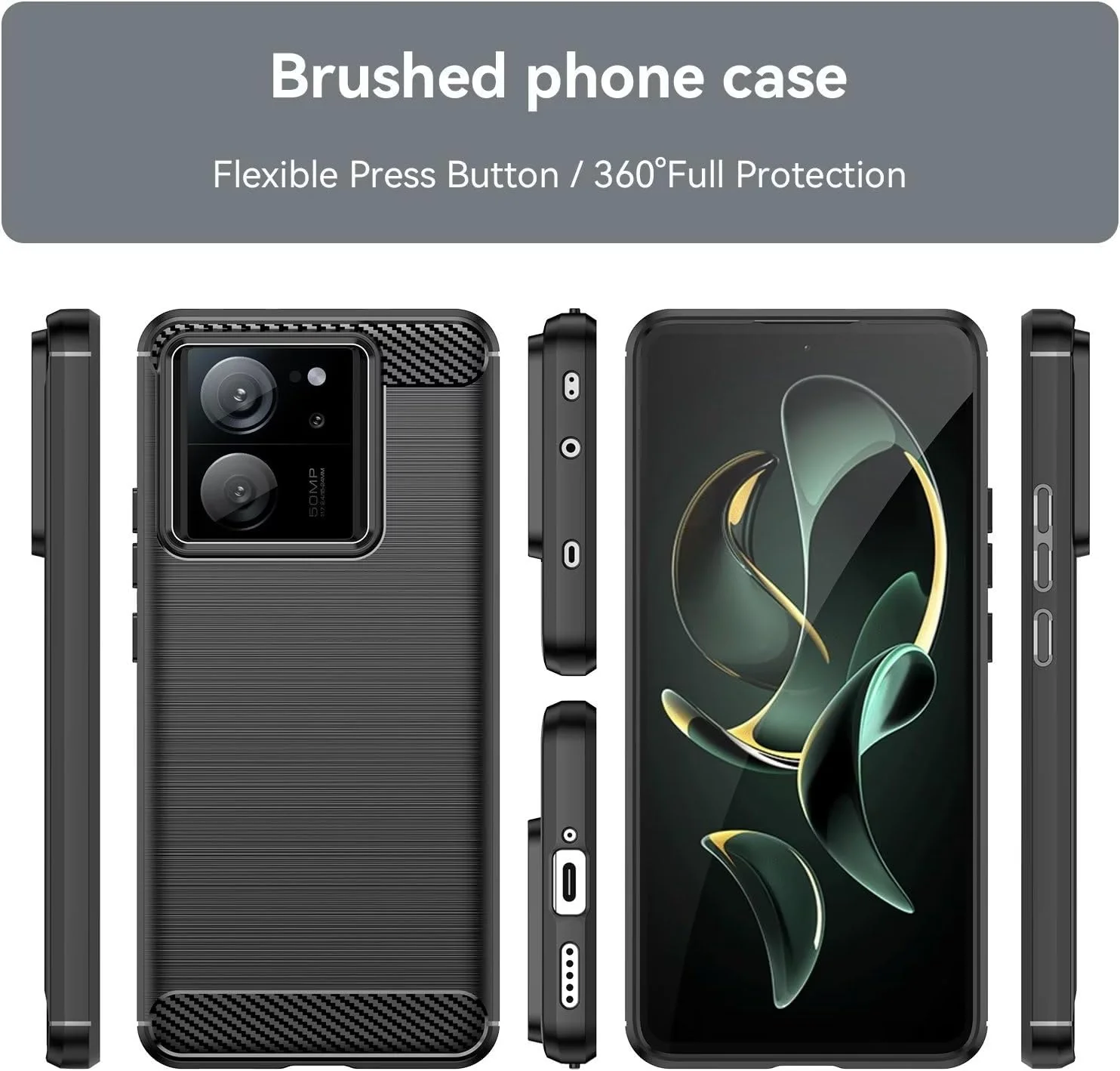 XIAOMI Mi 13T/13T Pro - Shield Shockproof Rugged Heavy Duty Case With 2PC 9H Glass Screen Protector - Image 7