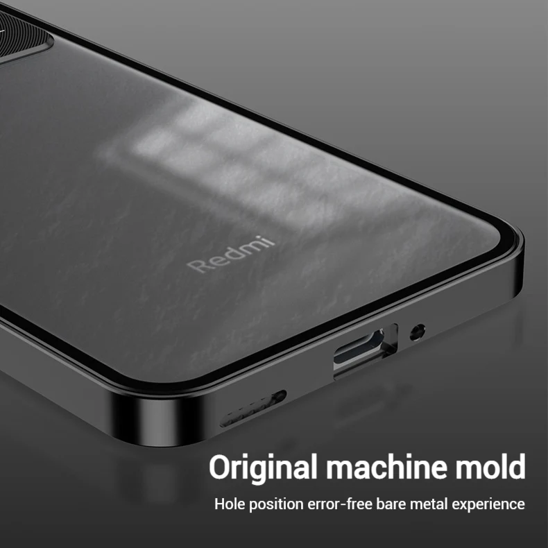 Xiaomi Redmi K70/Pro/E Metal Frame Matte Shockproof Phone Case with Snap Lock - Image 2