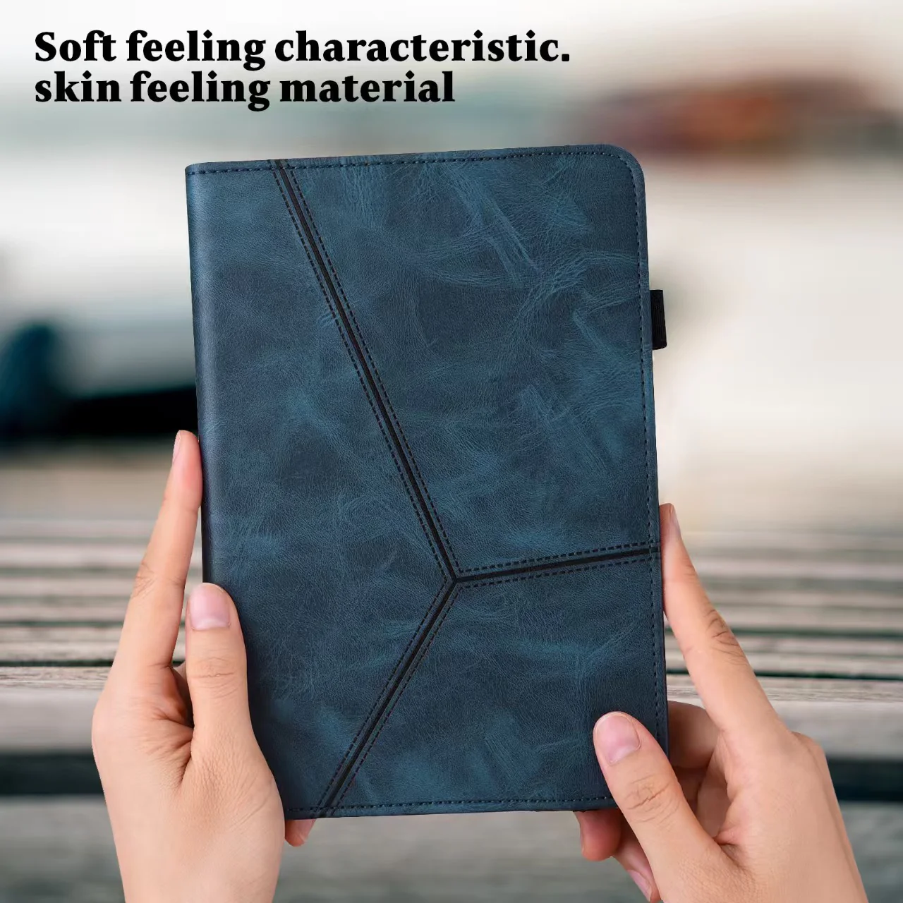 Xiaomi Redmi Pad SE 8.7’’ (2024) Retro Business Matte Striped Card Slot Protective Case - Image 3