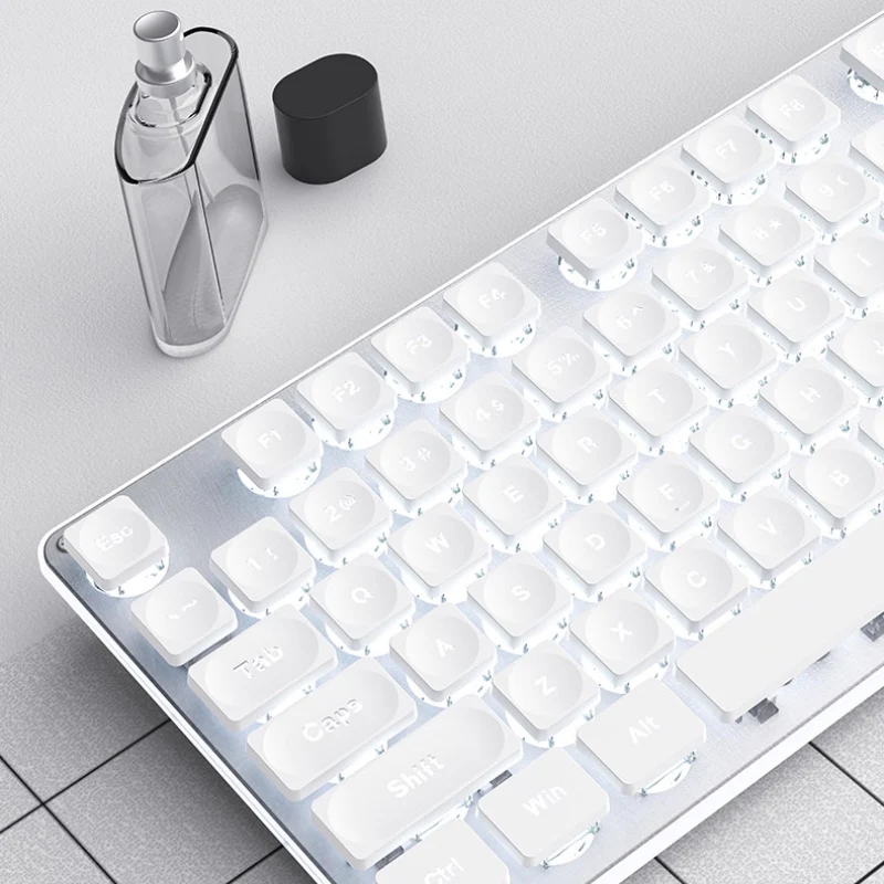 Xinmeng Dual-Mode Keyboard – 104-Key Linear/Tactile Switches, Water-Drop Keycaps, Silent Typing, LED Backlight, Metal Panel - Image 6