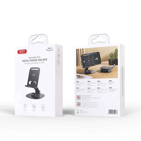[XO-C151] 360 Degree Rotating Desktop Metal Phone Stand Holder - Image 6