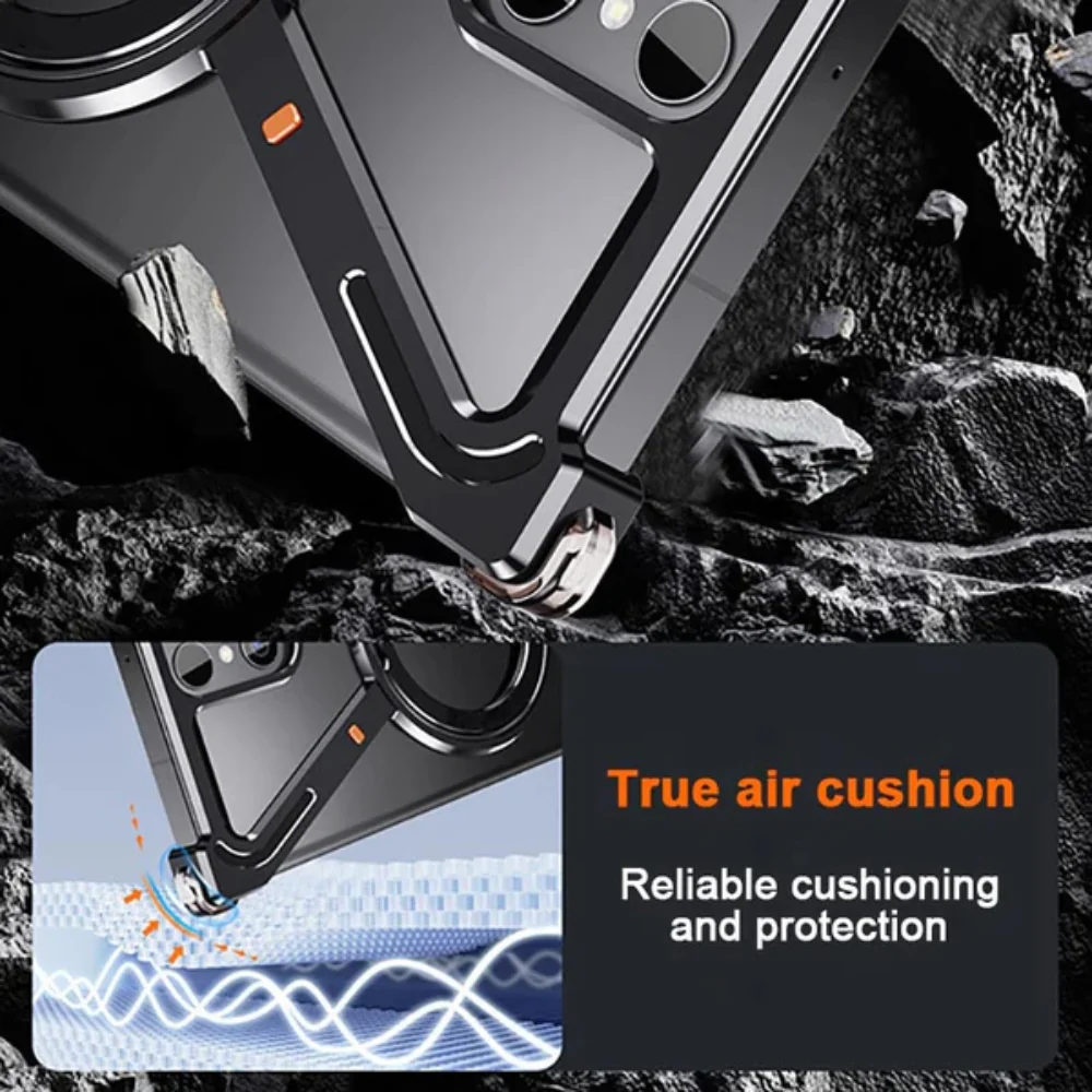 [Z-type metal bracket shell] Samsung Galaxy S24 Plus/Ultra - Magsafe Magnetic Phone Case - Image 11