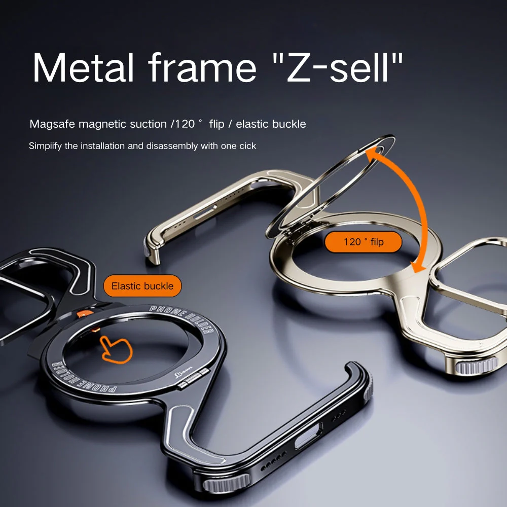[Z-type metal bracket shell] Samsung Galaxy S24 Plus/Ultra - Magsafe Magnetic Phone Case - Image 6