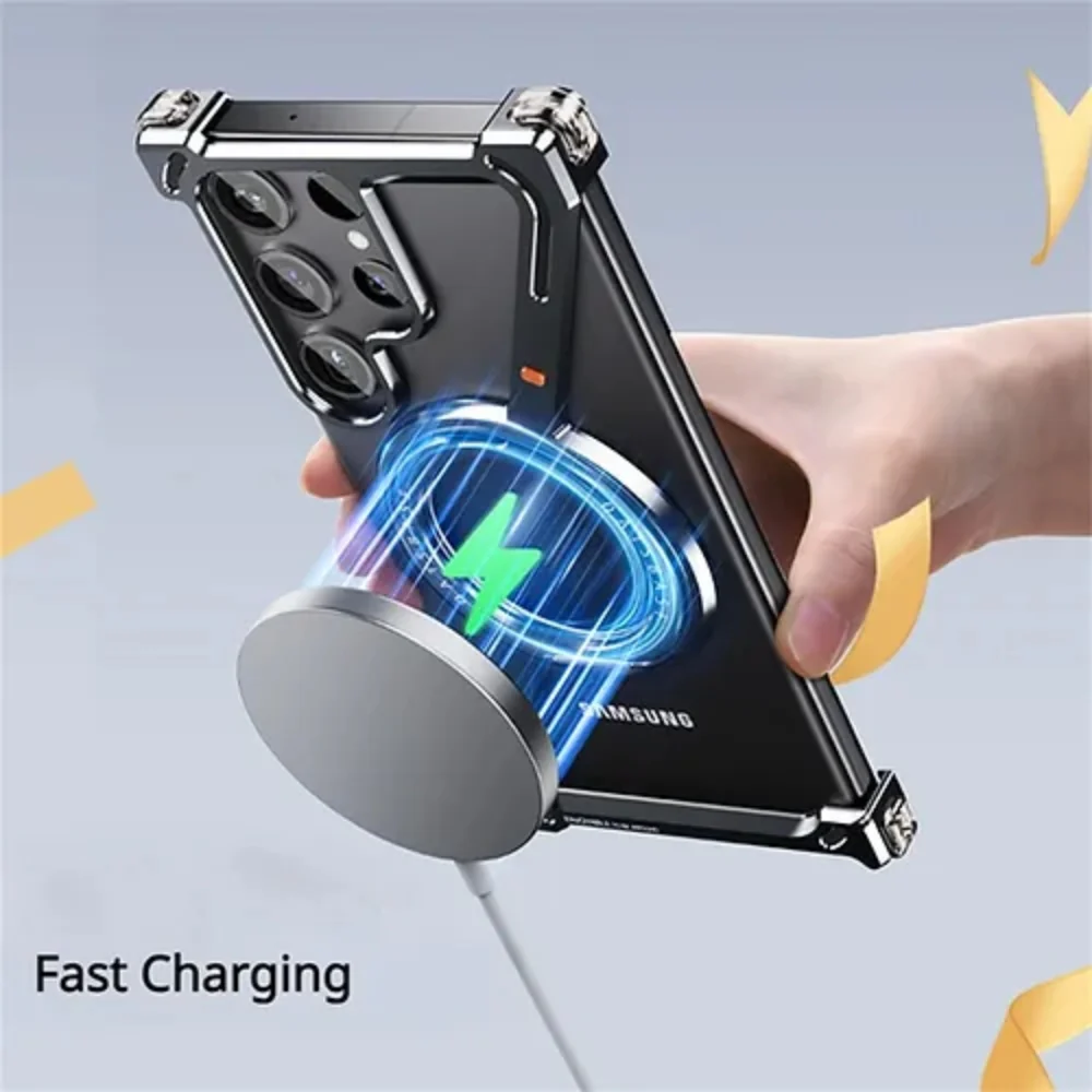 [Z-type metal bracket shell] Samsung Galaxy S24 Plus/Ultra - Magsafe Magnetic Phone Case - Image 8